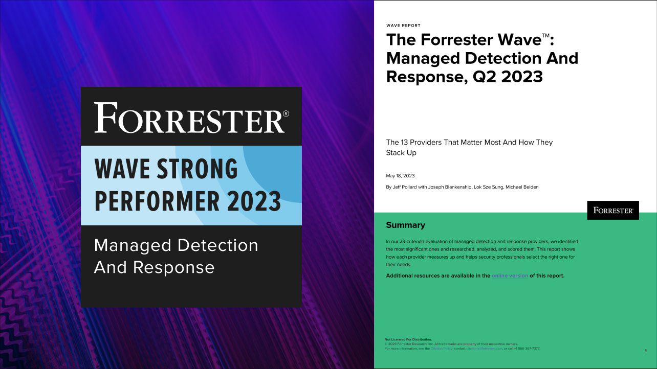 The Forrester Wave™: Managed Detection and Response Report